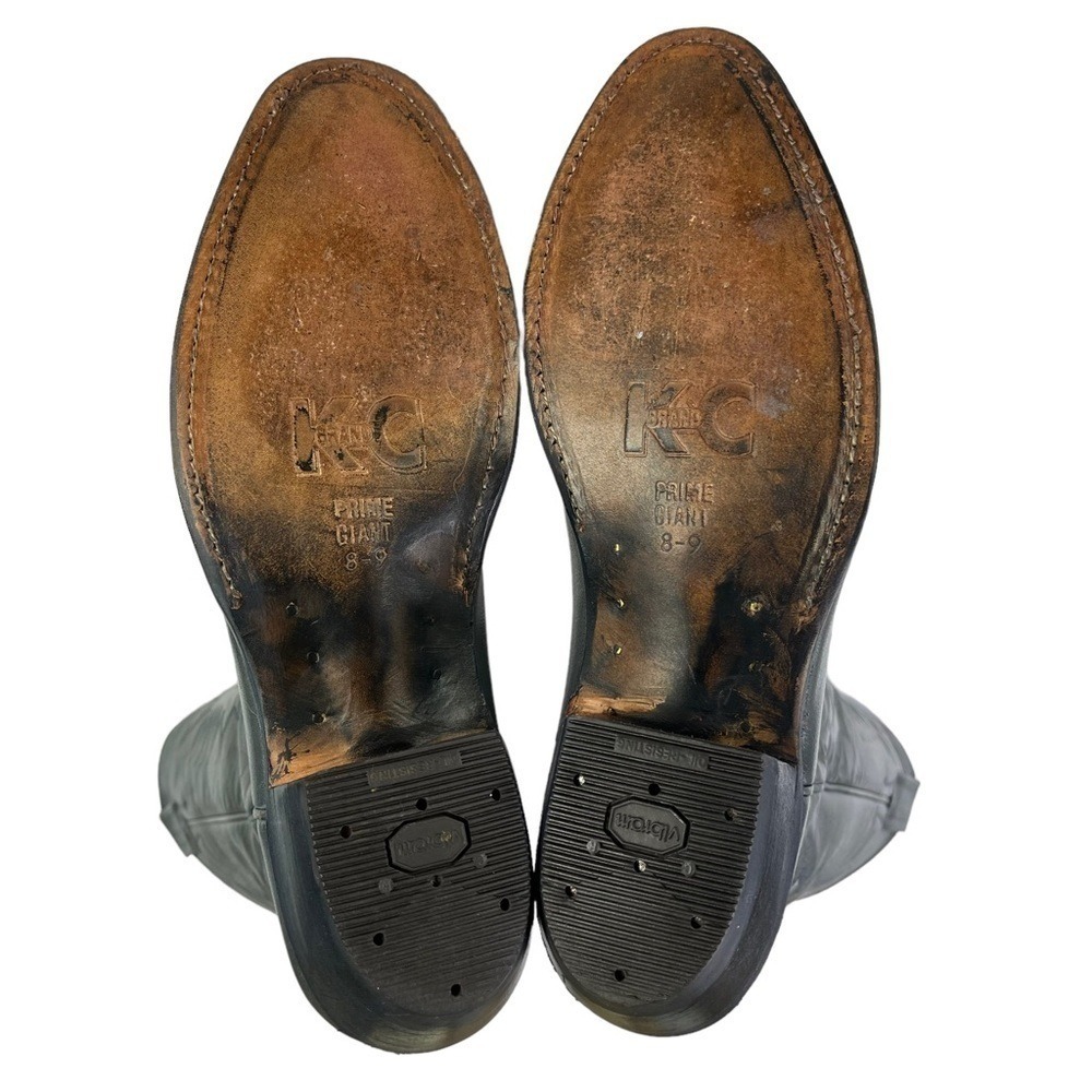 Nocona Boots‎ Mens Size 7 Gray Leather Western Cowboy - Picture 12 of 13